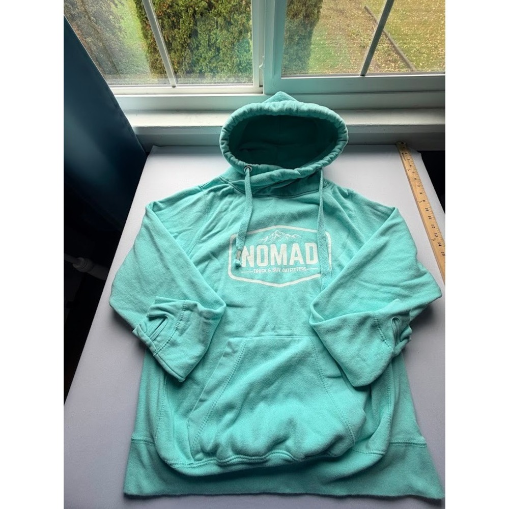 Nomad Truck & SUV Outfitters Mint Green Graphic Hoodie Crossover Neck Large